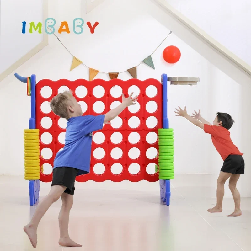 IMBABY Children's Indoor Party Games Plastic Puzzle Chess Outdoor Ttoysr Ches Basketbal Sports Connect In Kids Early Educational