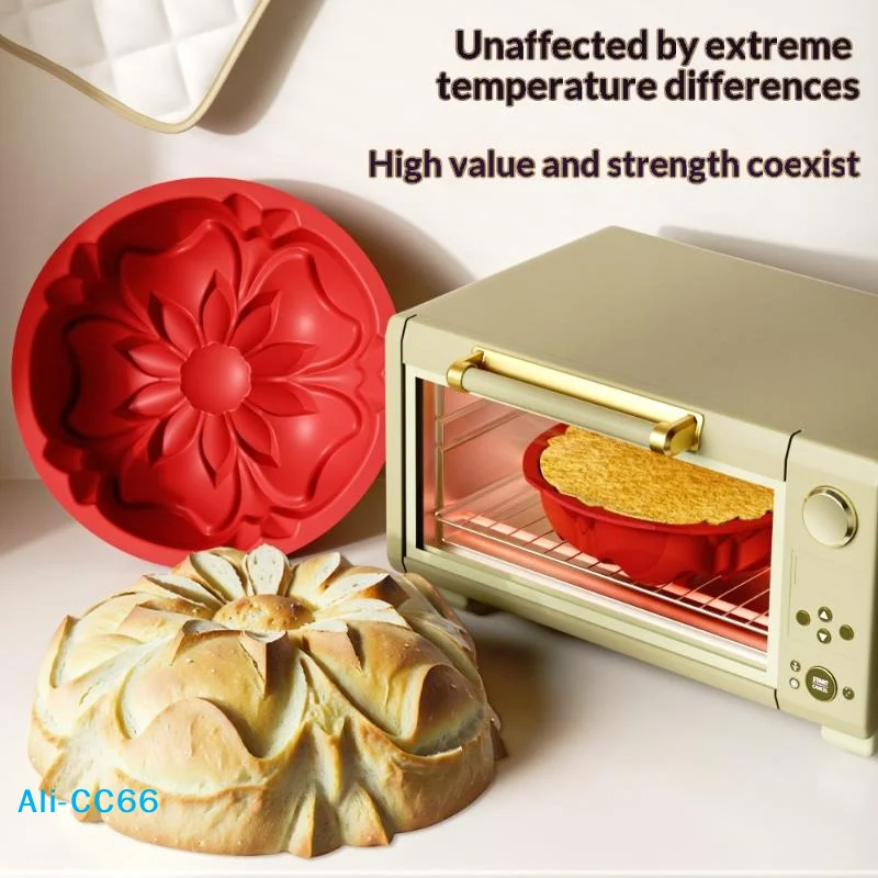 【C】6 Inch Charlotte Cake Pan Silicone Cheesecake Nonstick, Round Baking Mold for Strawberry Shortcake Tart Pie