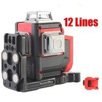 For 18V Battery Laser Level 12 Lines 3D Horizontal Vertical Green Light Meter Self-Leveling Lasers Tools-ABYS