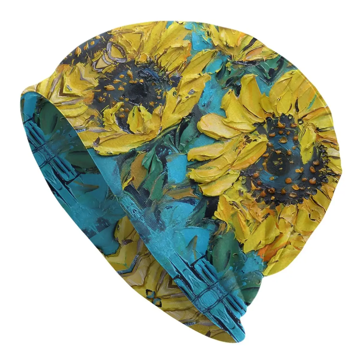 

Sunflowers Van Gogh Beanies Caps Fashion Bonnet Unisex Soft Hats