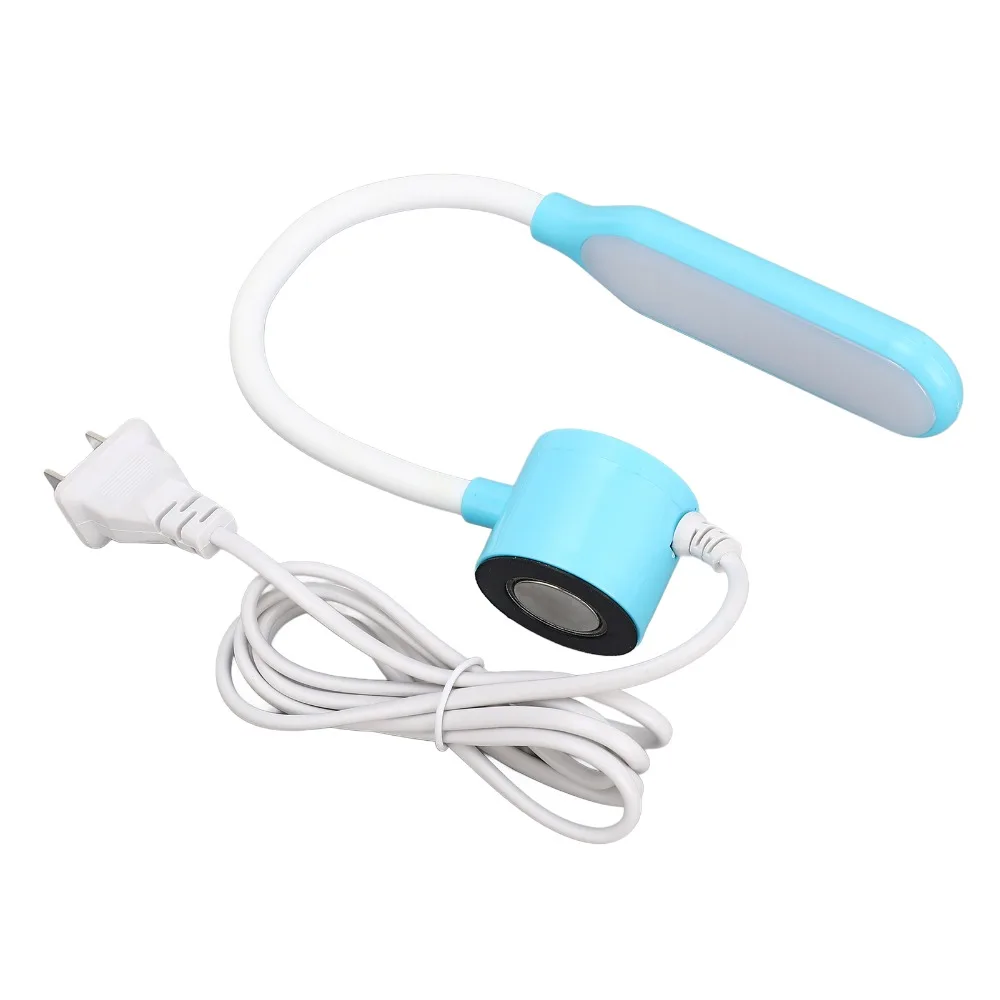 LED Sewing Machine Light Energy Saving Magnetic Mount Workbench Light Flexible Silicone Coating Touch Control Lathe Light