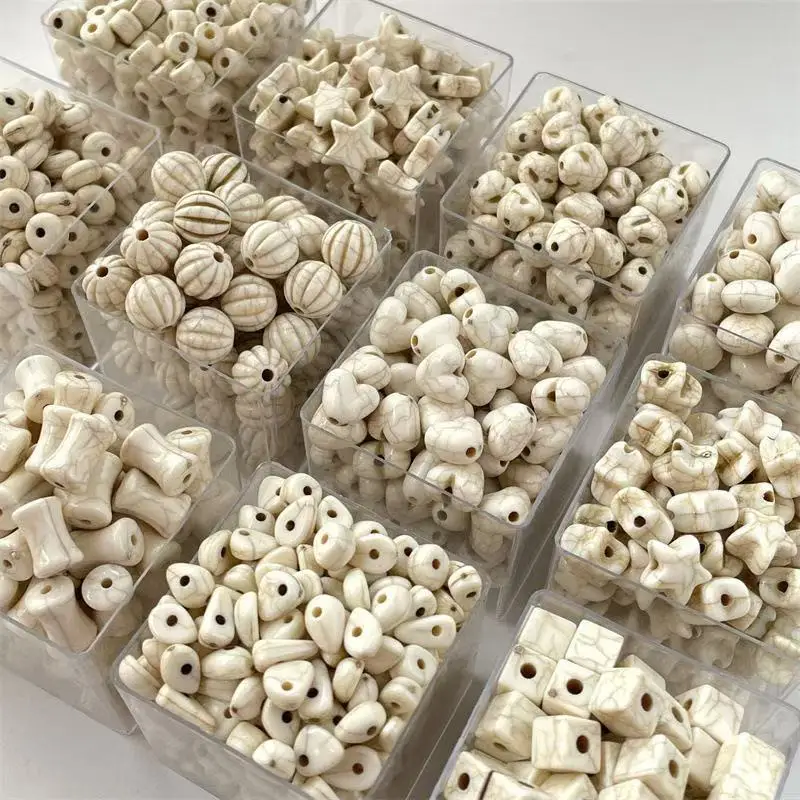 

80pcs Coastal Starfish Beads DIY Jewelry Making Sea Life Charm Components