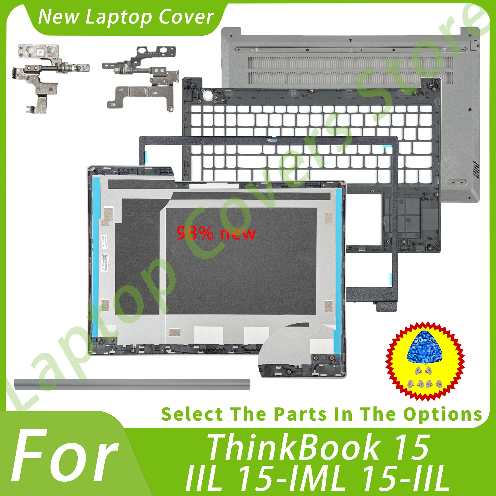

Верхняя крышка для Think.Book 15 IIL 15-IML 15-IIL, задняя крышка ЖК-дисплея, передняя панель, верхняя часть корпуса, замена 4ELVALCLV50 44LVALBLV10
