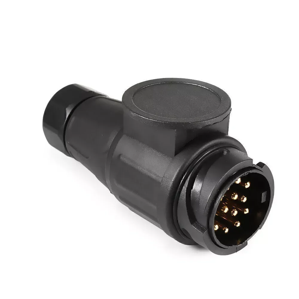 

1pc 12V 13 Pin Trailer Plug Waterproof Trailer 13 Pole Plastic Electrical Connector Wiring Connector Adapter A30 Euro Plug UK