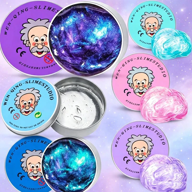 NEW Reusable Putty Liquid Crystal Bouncy Slime Toy Set Kid Safe Mud Stress Relief Toys Color Clay Handmade DIY Handgum Playdough