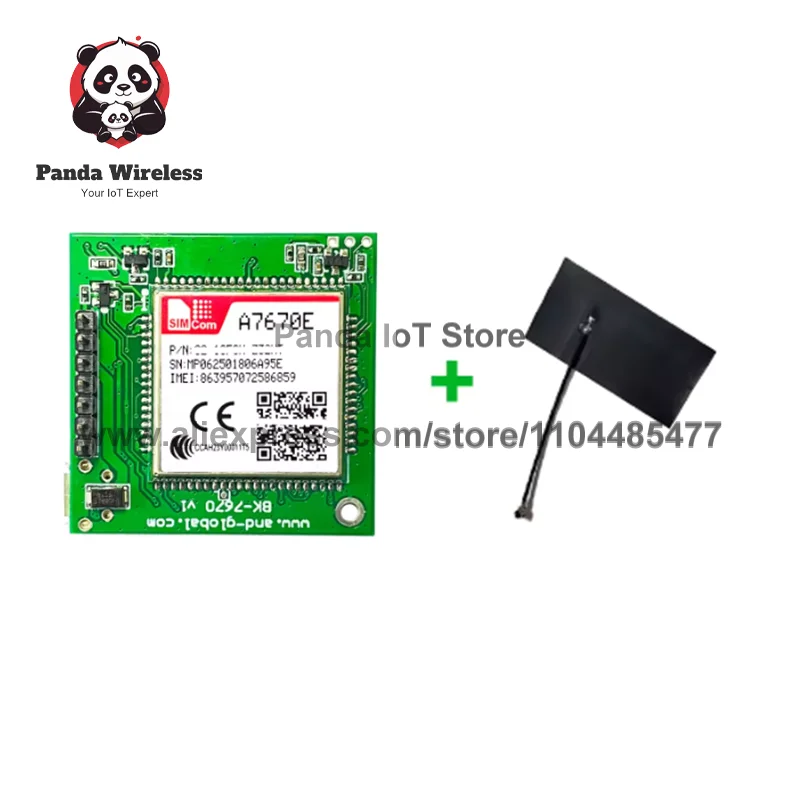 SIMcom A7670E/A7670G/A7670NA com LNGV ou MNGV sufijo placa central LTE CAT1 + 4G + 2G + GNSS + placa central de voz com antena GPS FPC