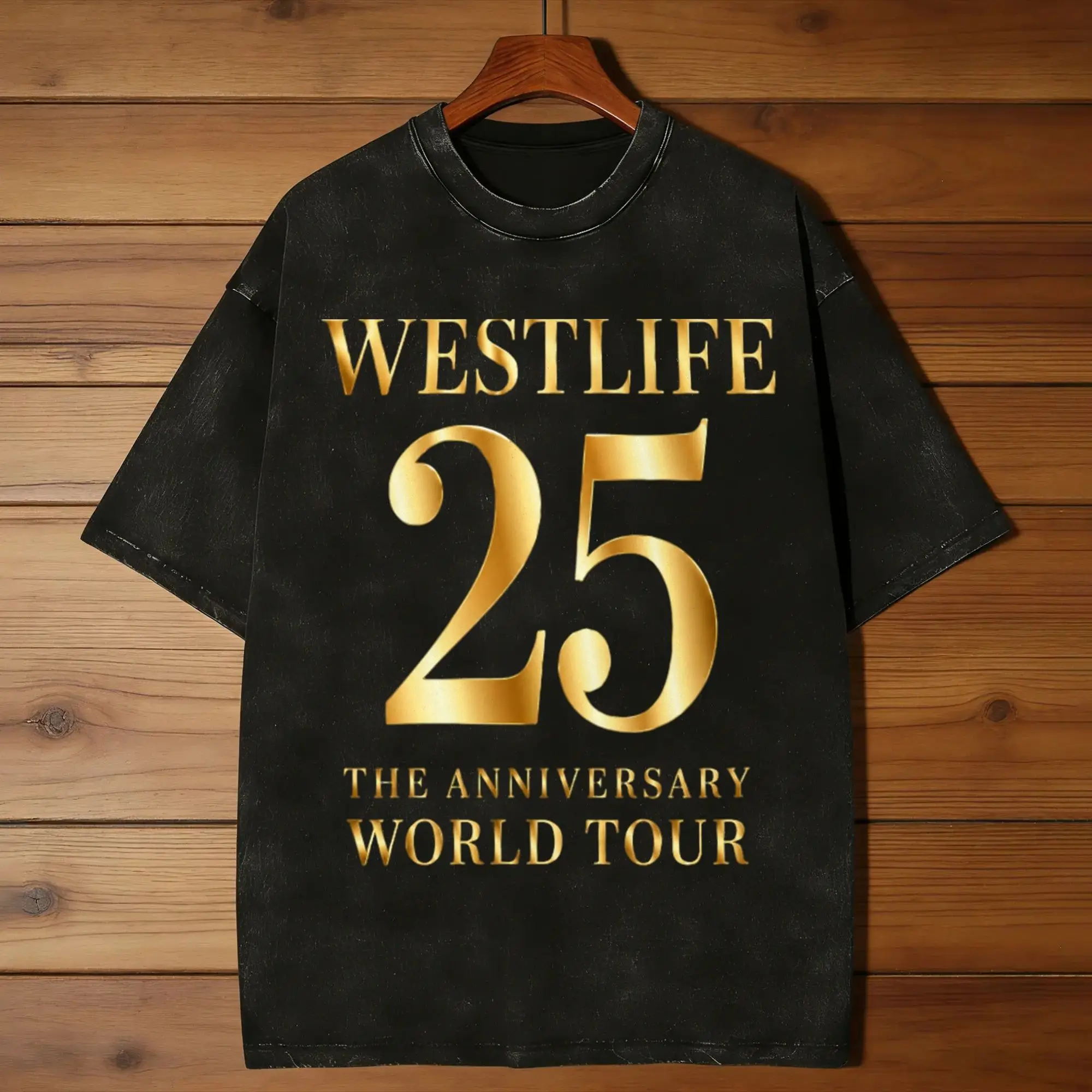 Westlife 25th Anniversary Tour 2026 T-Shirt Beach  Awesome T Shirts Cotton Tee Shirt For Man Short Sleeve Custom DIY Tops