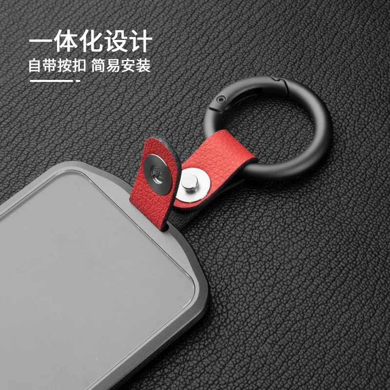 For AITO M9 M5 M7 M8 Card Key Fob Cover, Leather Case Shell Holder for Huawei Car Key Card, Ultra Thin Protective Wallet Sleeve