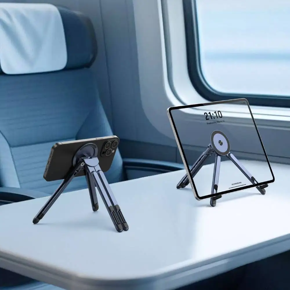 

Foldale Magnetic Phone Holder Multi Form Adjustable Desktop Tablet Stand for iPhone 17~12 Tripod Handheld Mount Laptop Bracket