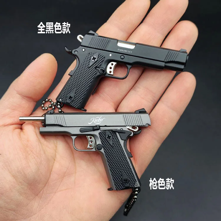 Pubg Metal Gun modelo 1:3 actualizado Kimber 1911 modelo llavero arma falsa regalo para adulto niño juguete arma