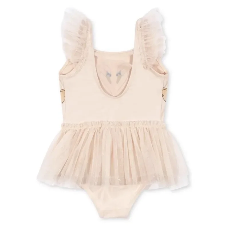 Baby Girls Swimwear Swan Sunscreen Swimsuit Girl Swimwears Cherry Swimming Bikini One-pieces Kids Swimsuits