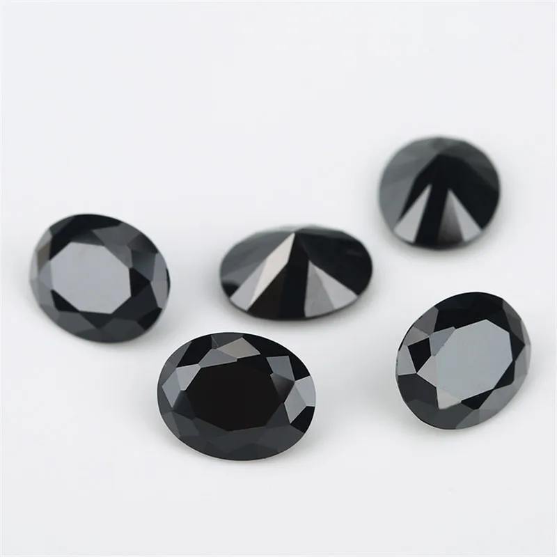 Size 2x3-13x18mm Oval Cut Loose Glass Stone Synthetic Gems Rose Red Sea Blue Green White Black Garnet