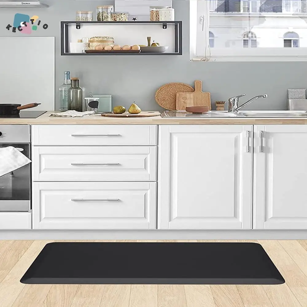 

Household Anti Fatigue Kitchen Standing Mat Waterproof Thickened Kitchen Rug Non Slip PVC Floor Mats Office
