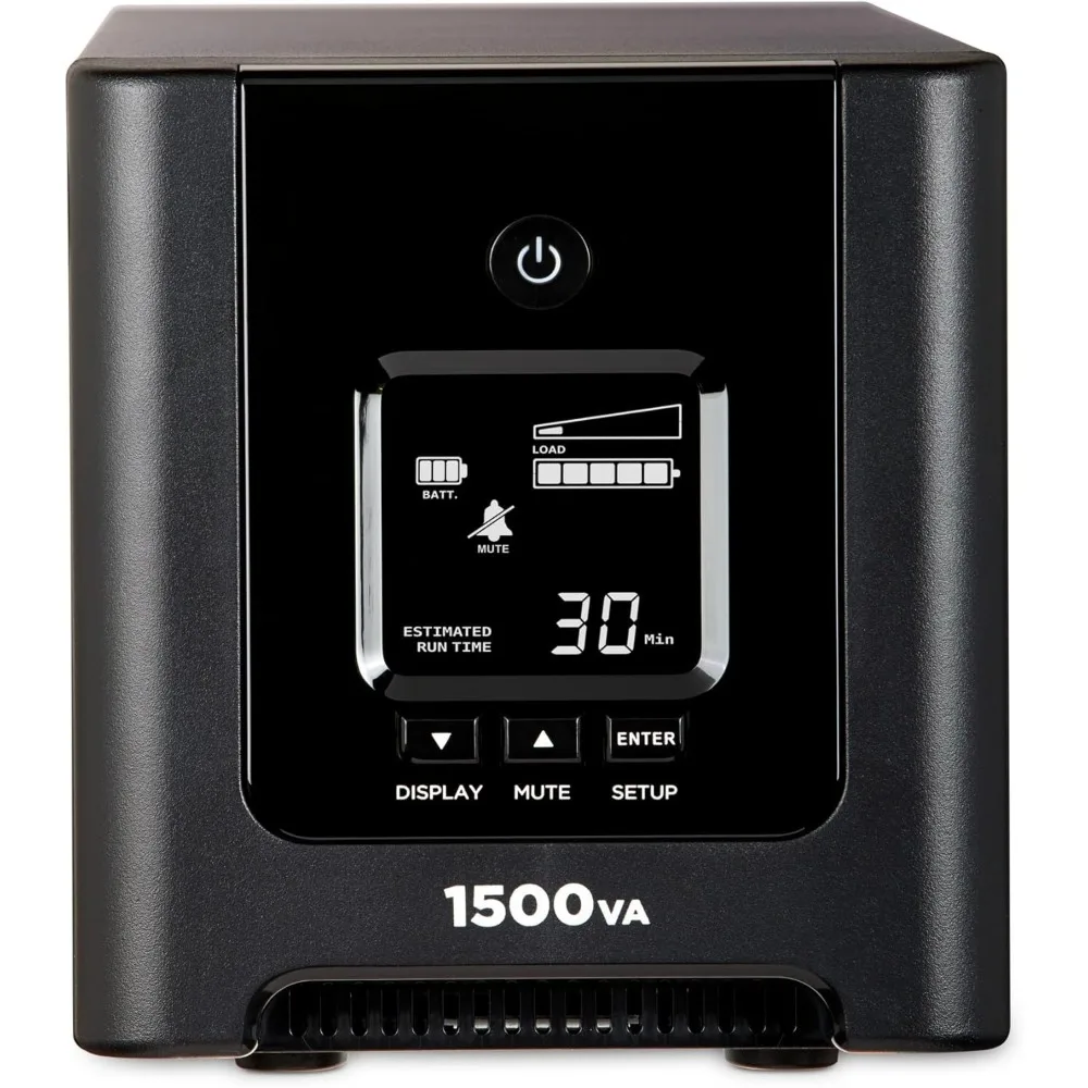 

OR1500PFCLCD Синусоидальная ИБП PFC, 1500 ВА/1050 Вт, 8 розеток, AVR, Mini-Tower