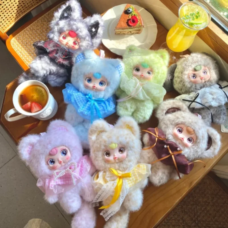 

New YUMI Fluffy Heartbeat Plan Series Blind Box Toys Cute 180° Rotate Eye Doll Bag Pendant Mystery Surprise Gifts For Collectors