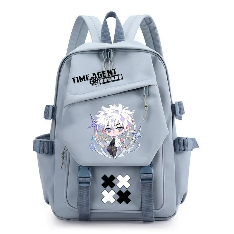 Chibi, Black White Pink Green, Link Click, Student Kids Teens School Bags, Large Capacity Mochilas Anime Backpacks Girls Boys