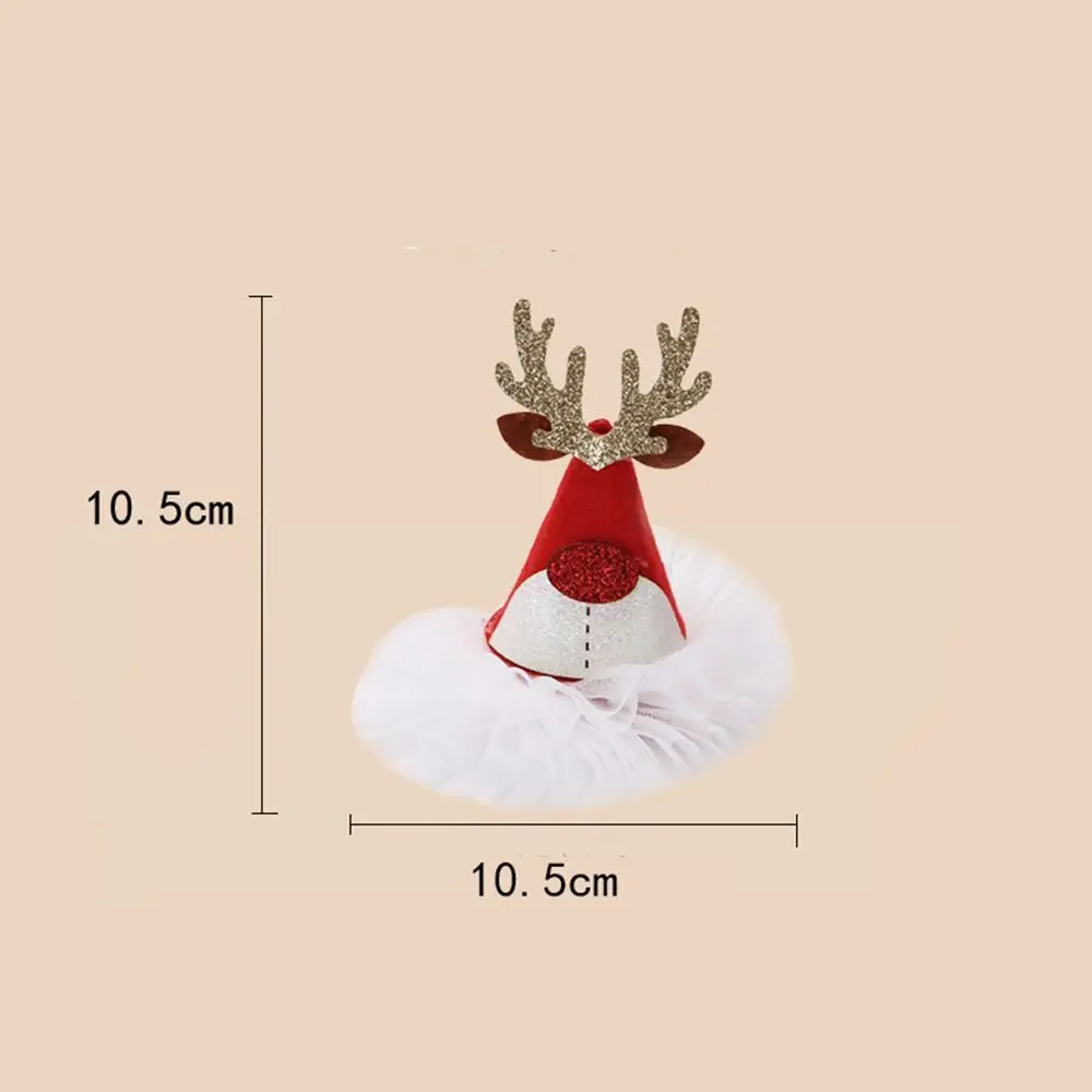 Lindo copo de nieve arco alce orejas Santa Claus sombrero de Navidad horquilla Navidad Clip para el cabello accesorios para el cabello estilo coreano sombreros