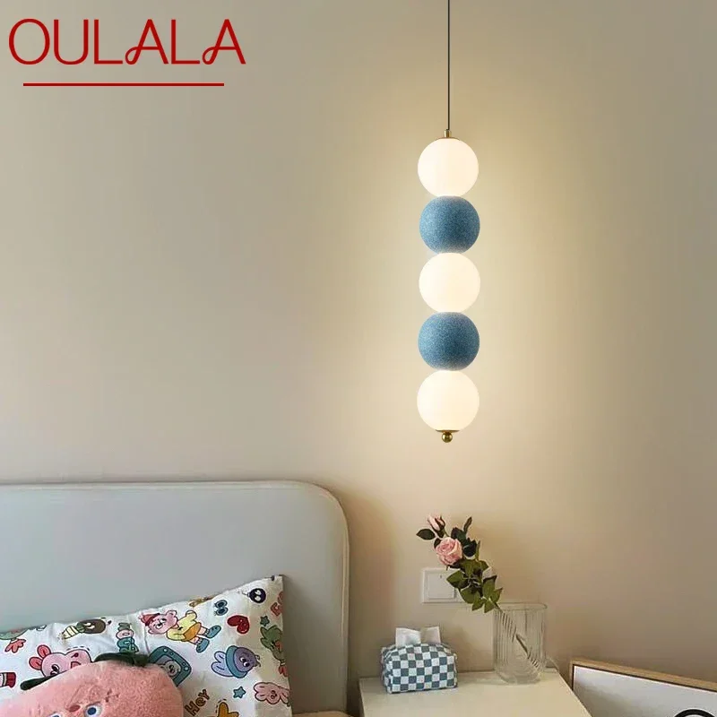 

OULALA Nordic Pendent lamp Modern Simplicity Bedroom Bedside Lamp Personalized creativity LED Restaurant Bar Aisle Chandelier