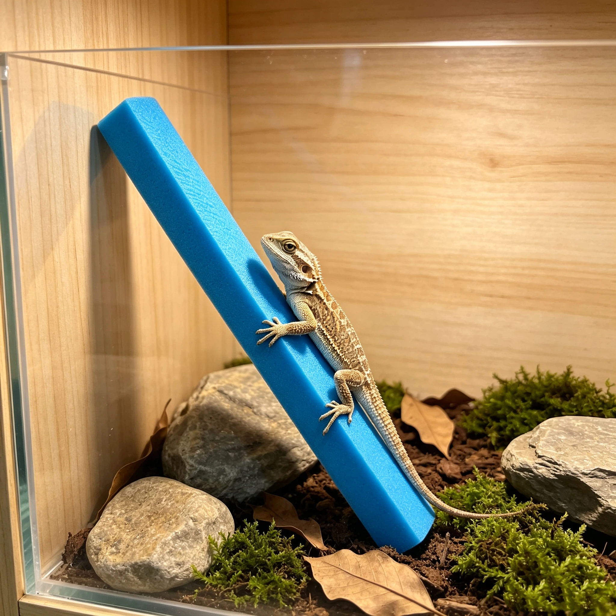 Water Dish Reptile - EVA製爬虫類用クライミングスティック テラリウム装飾 滑り止めツリークライミングバー クレステッドゲッコー ツリーフロッグ リザード