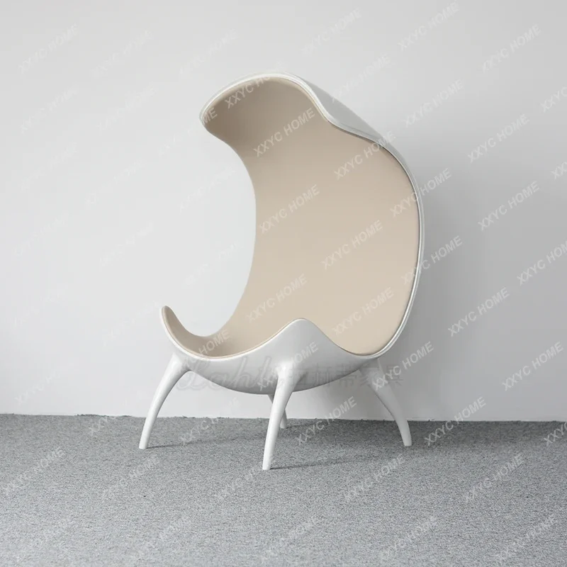 Ballet Chair FRP Elegant Curved Back Chair Creative Strange Shape Personality Chair New Nordic High-Back