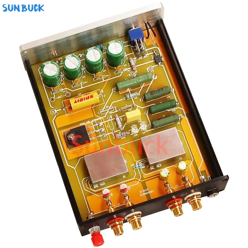 Sunbuck منخفضة الضوضاء MC تتحرك لفائف فونو Preamp 10 مرات التكبير مناسبة لمشغل تسجيلات الفينيل فونو المضخم