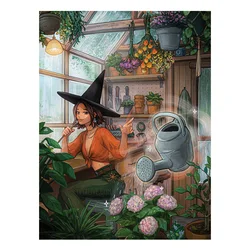 AB diamond stone painting cross stitch Cartoon Witch 5D DIY embroidery rhinestone painting