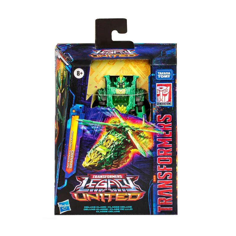 Hasbro figura de acción Original Transformers Legacy United Deluxe Shard, modelo de juguete, regalos de cumpleaños, 12cm, en Stock