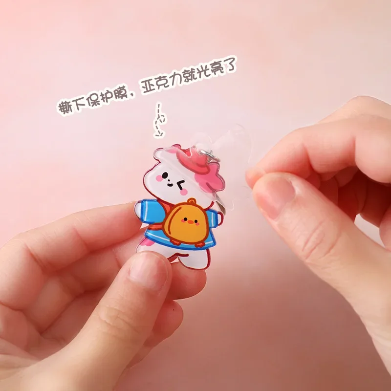 Cute Keychains Cartoon Lovely Car Key Chain Women Bag Pendant Keyring Gifts Student Lovers Charm Gift