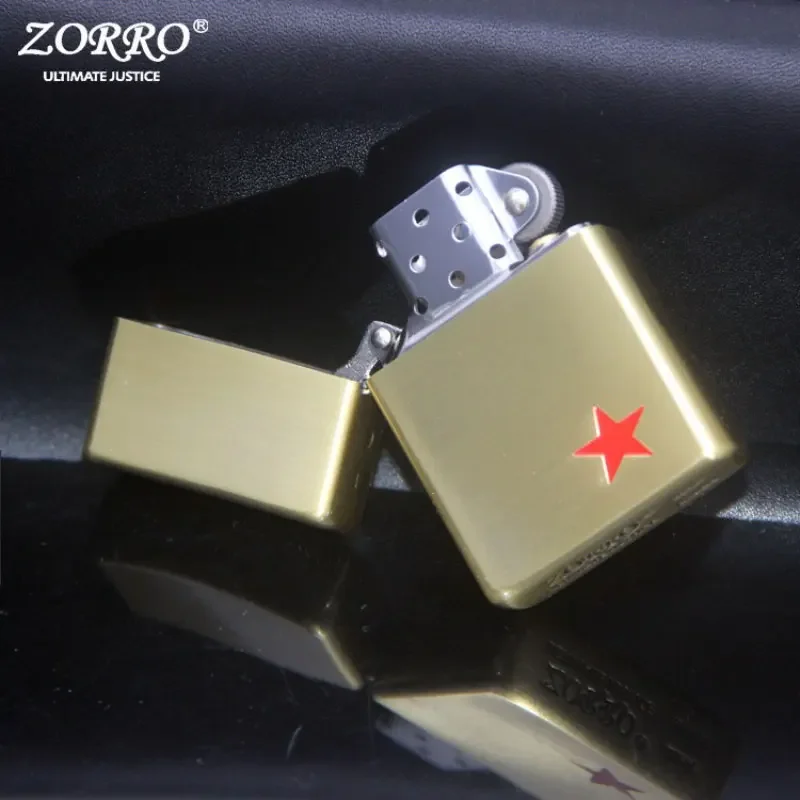 ZORRO الإبداعية الكيروسين طحن عجلة أخف الرجعية تعادل الخماسية نجمة نمط جديد الصينية ولاعة السجائر هدية عيد