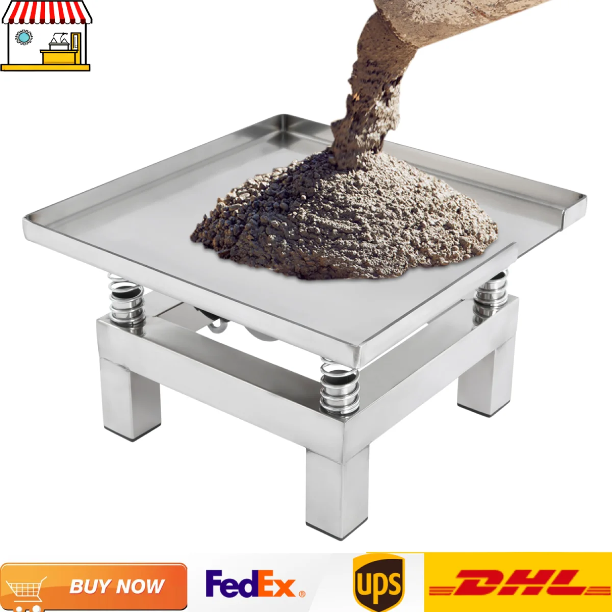 13.8*13.8in Electric Concrete Vibrating Platform Table| 10kg Load Vibration Test Bench