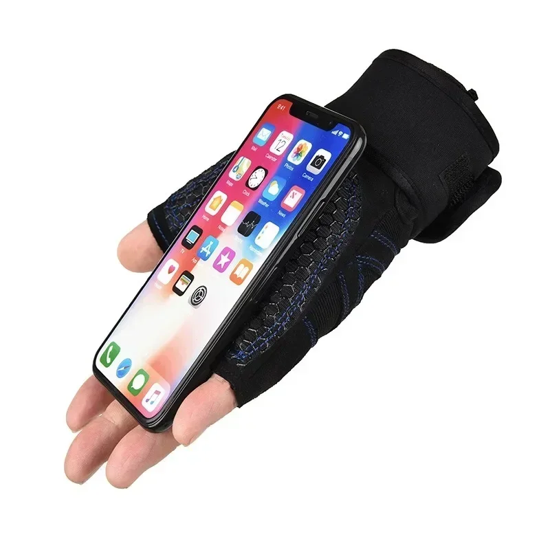 남녀공용 미끄럼 방지 내마모성 반손가락 장갑, 야외 스포츠 사이클링 장갑, 체육관 역도 피트니스 훈련 장갑, 신제품