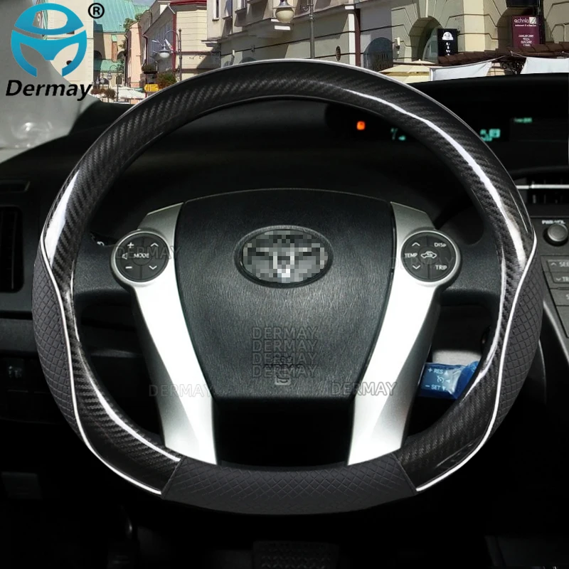 for Toyota Prius 30 20 V Prius C Plus Plug-in Prime XW10 XW20 XW30 XW50 2001~2022 Car Steering Wheel Cover Auto Accessories