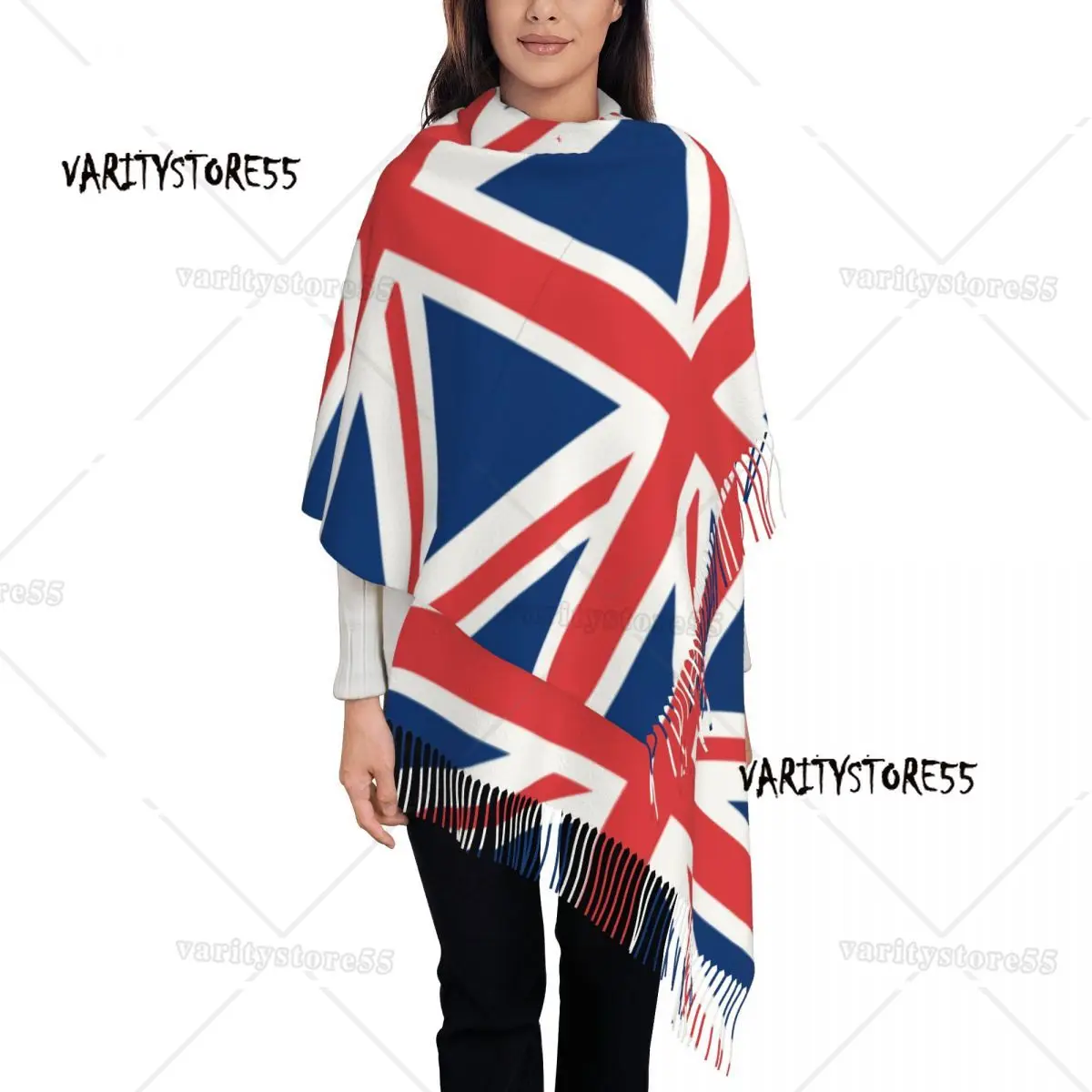 Britain Flag Personalized Printed Scarf Men Women Winter Warm Scarves Shawl Wrap