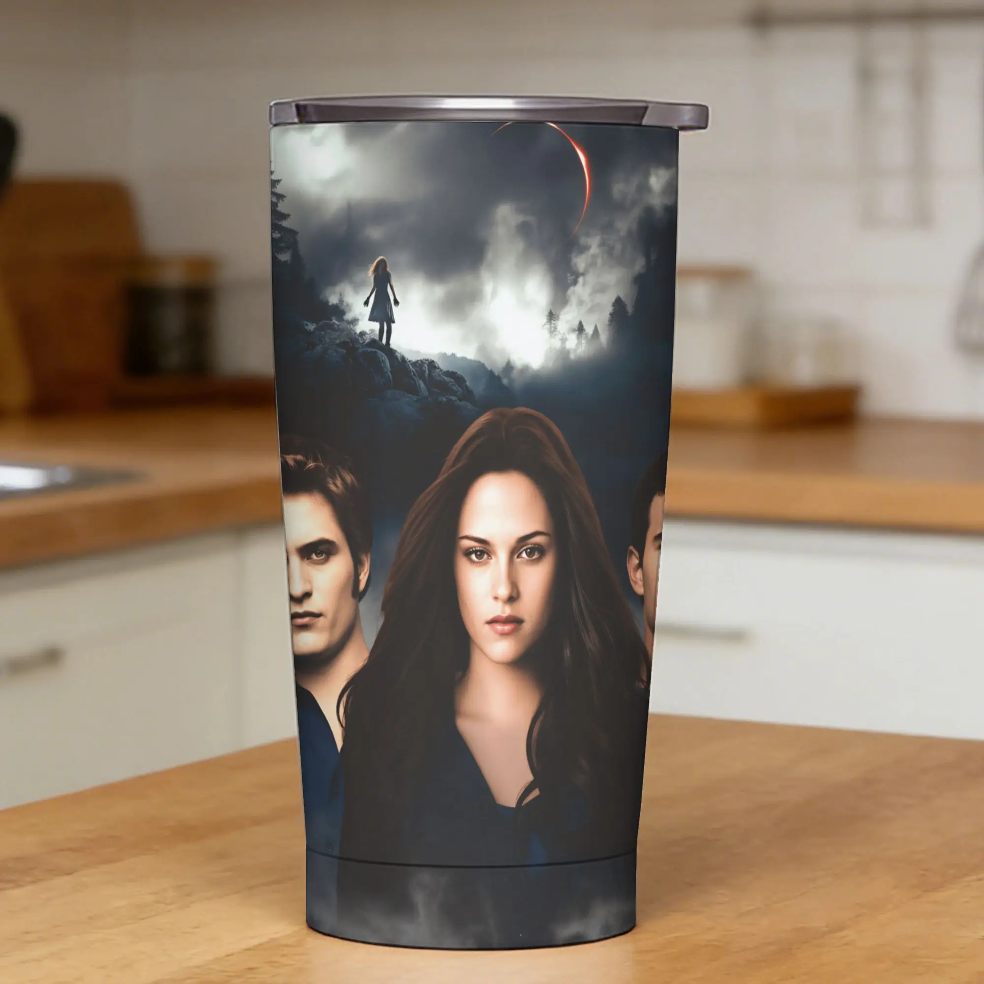 

Stainless Steel Tumbler Edward Cullen Car Mugs With Straws Travelist Cold and Hot Water Bottle Keep Heat Coffee Mug,