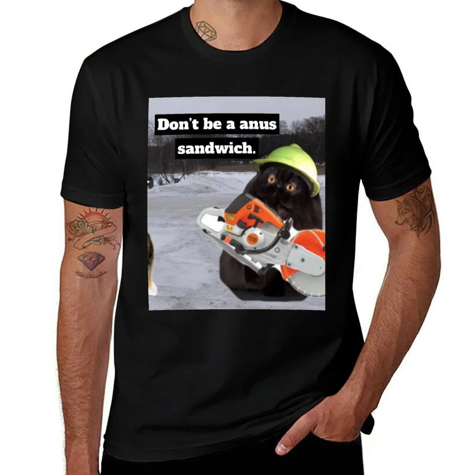 

An*s S*ndwich T-Shirt t shirt men 100% cotton luxury brand t shirt man cotton T-Shirt