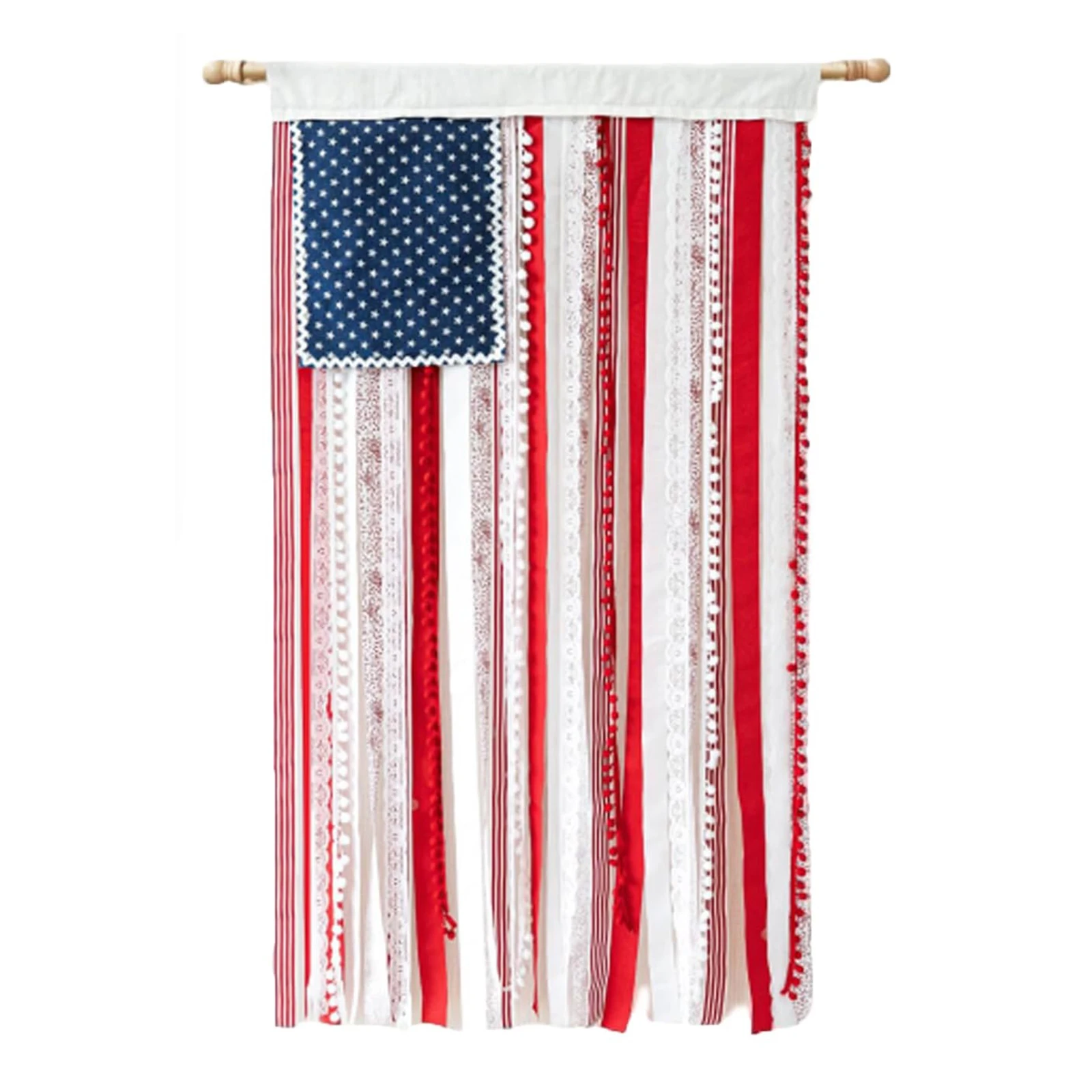 Bannière de 50x26 pouces pour le Quatrième de Juillet, Fête de l'Indépendance, Bandeau de drapeau multi-usages pour célébrations d'anniversaire, décoration intérieure et extérieure