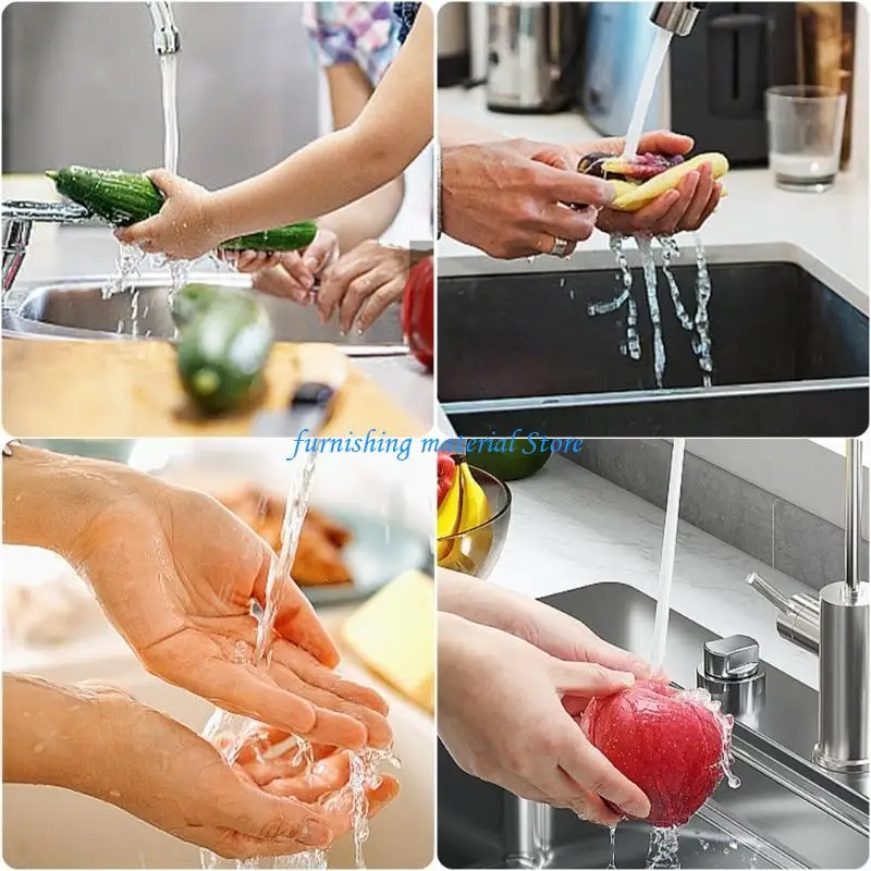 Y5GD صنبور المطبخ الفولاذ المقاوم للصدأ مع قاعدة تدوير 360 درجة الدورية بالوعة المطبخ صنبور ترقيات المطبخ الحنفية متعددة #2