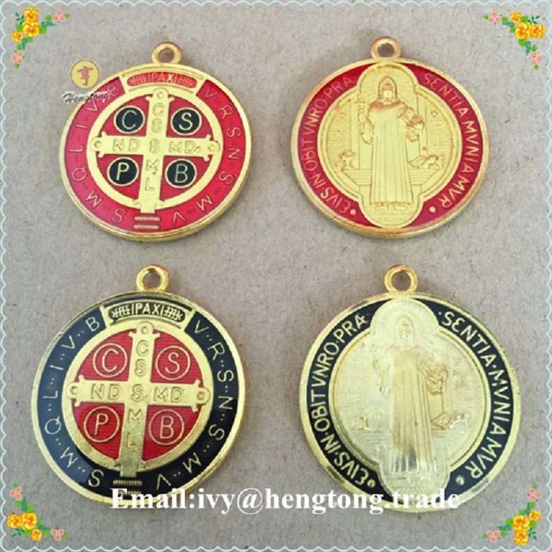 

Free ship cheap 10pcs glod & red religious rosary part pendant, rosary cross charm, Jesus cross