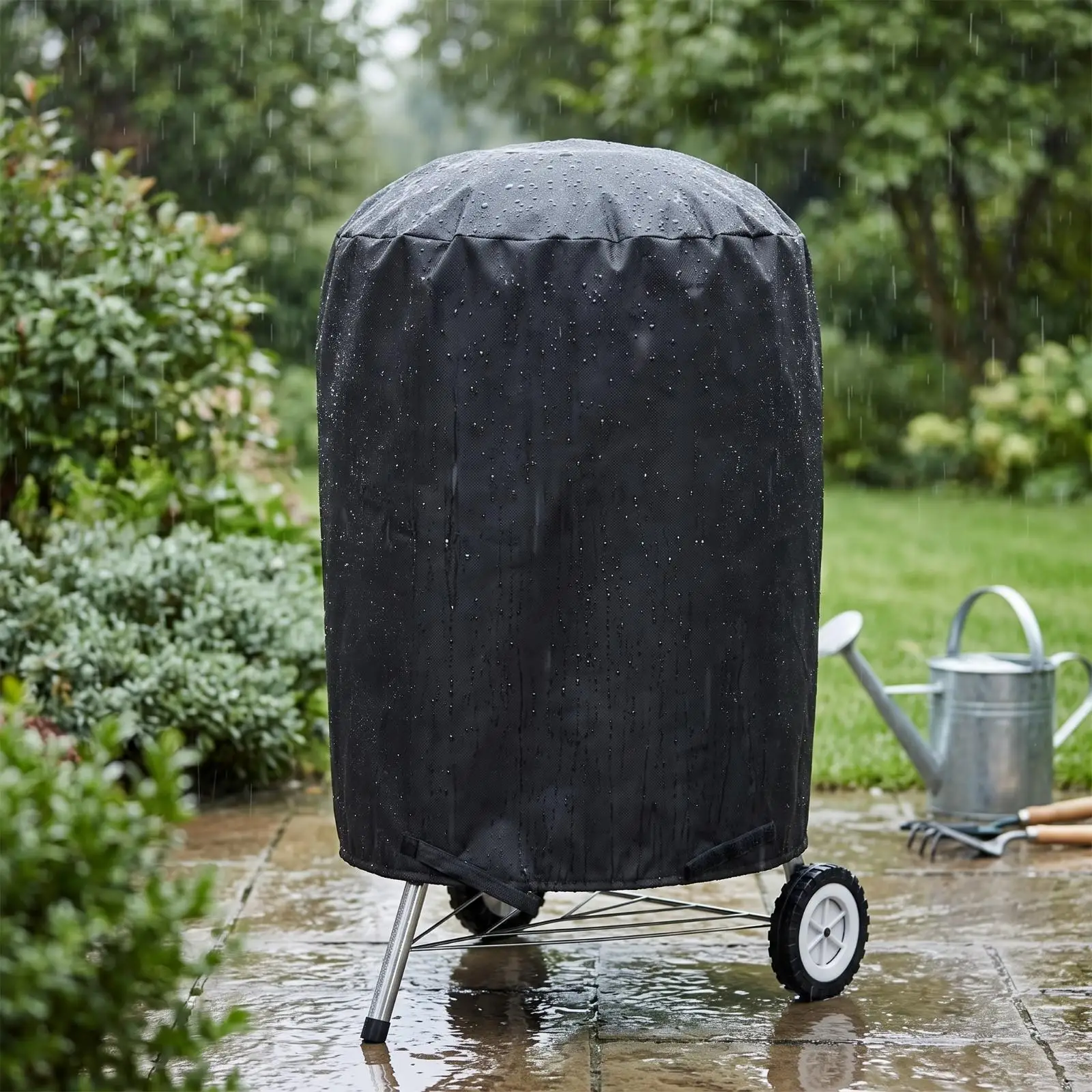 Kettle Grill Cover Waterproof Circular Grill Cover Weatherproof for Patio, Backyard