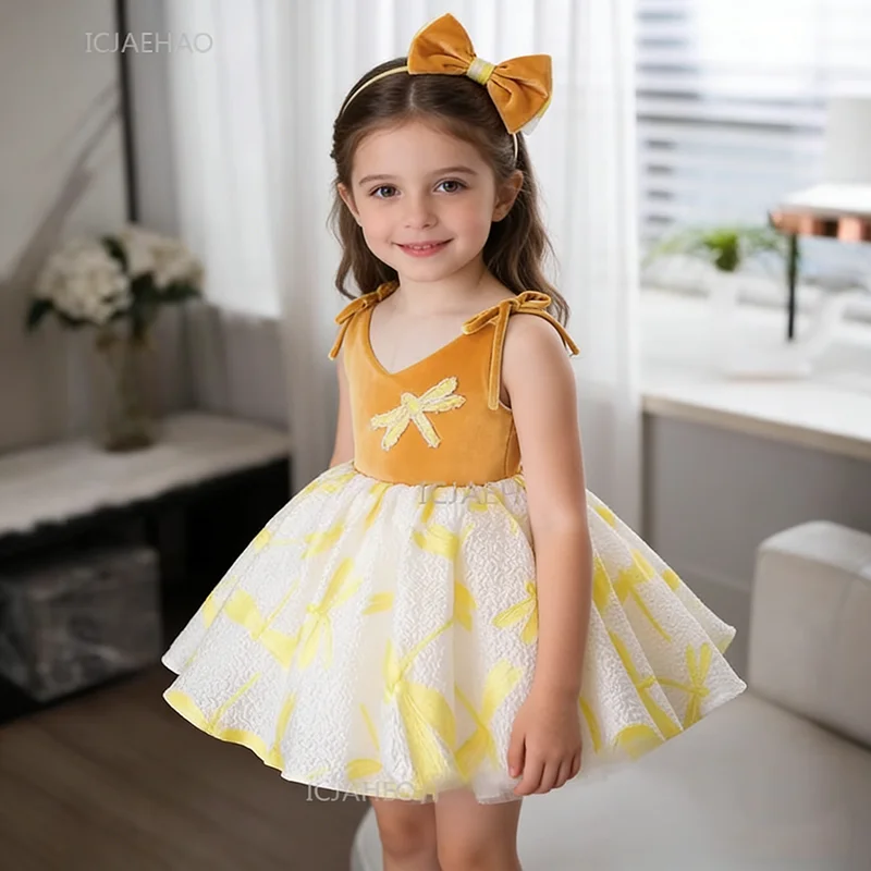 

Платье для девочки на день рождения принцессы, белое вечернее платье для выступлений, концертов, конкурсов красоты, праздничное платье для девочек