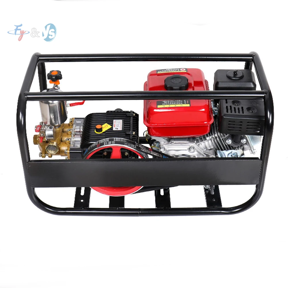 بخاخ عالي الضغط يعمل بالبنزين رباعي الأشواط مع مضخة مكبس ثلاثية الأسطوانات، آلة رش المزرعة/الأورشارد/الحديقة #4