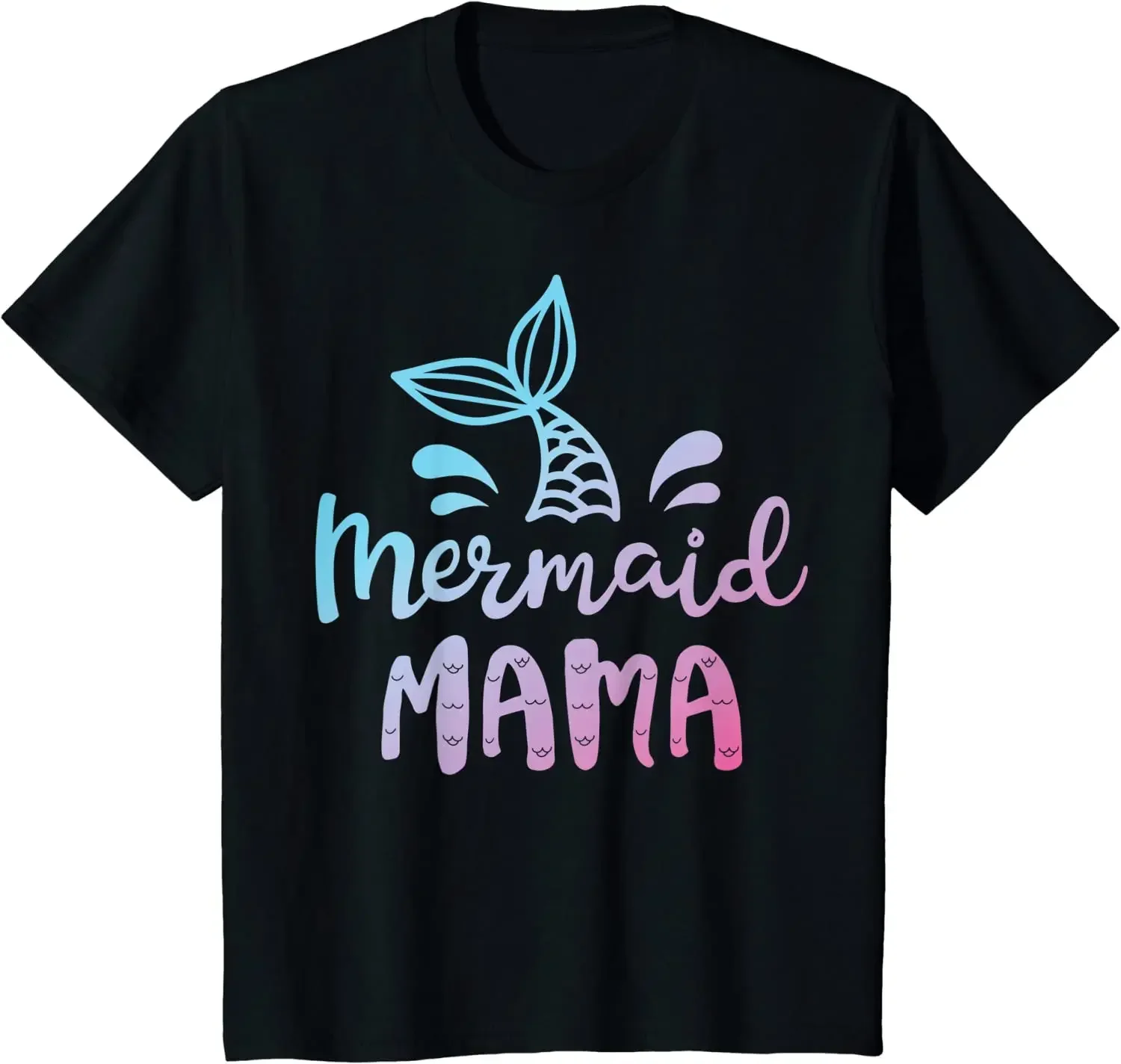 Mermaid Mama Funny Women Mom Mommy Family Matching Birthday T-Shirt Anime Clothes Oversized T Shirt Graphic T Shirts Daily