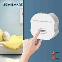 Zemismart Zigbee Dimmer Switch Mini Inline Module Work with Tuya Smart Life APP SmartThings Control Alexa Google Home Voice