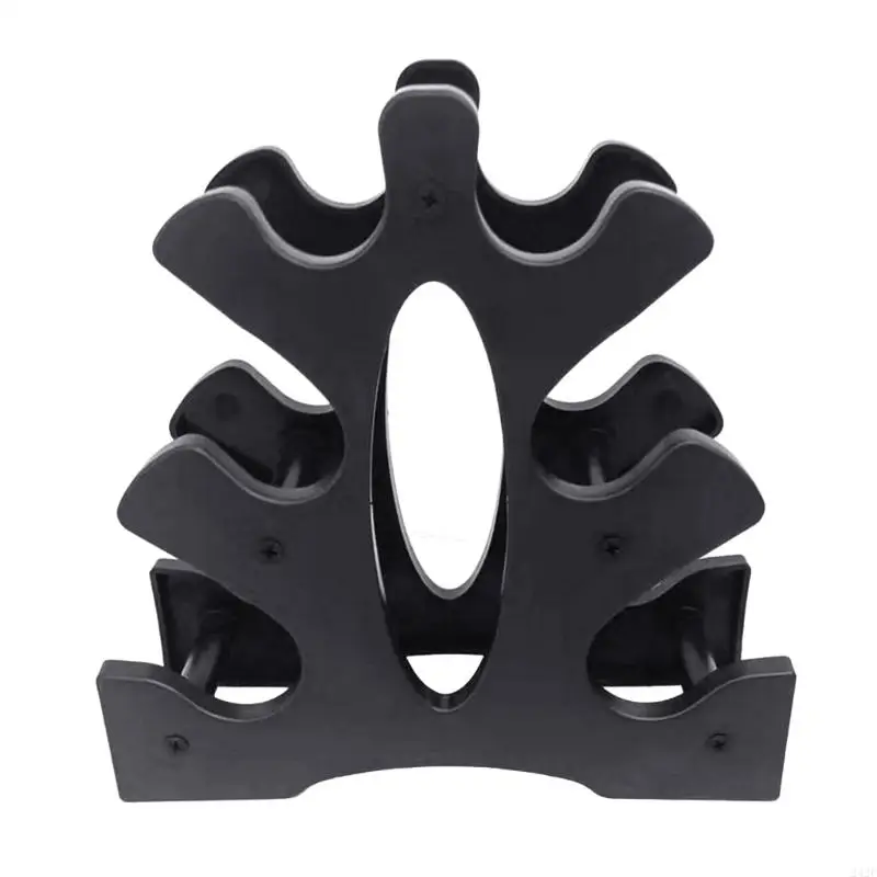 242F Dumbbell Rack Stand 3 Tiers Dumbbell Bracket Hand Weight Tower Stand Easy to Use