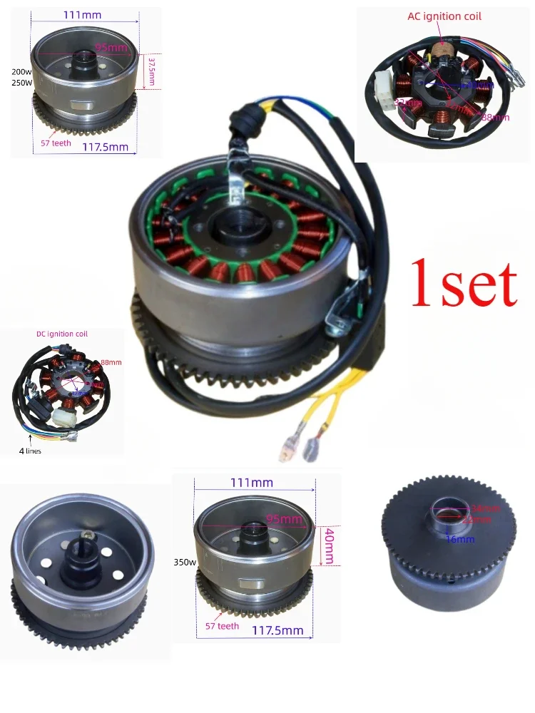 

for CG125 Zongshen 200 Longxin 250 Dayun Three Wheeled Motorcycle Magnetic Motor Generator Coil Magnetic Cylinder Rotor Flywheel