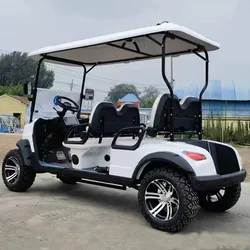 Factory Supply New 4 Wheel Drive 4x4 Golf Cart Club Four Wheel Enclosed Powered Off Road Golf Cart With Luggage Rack Custom Logo