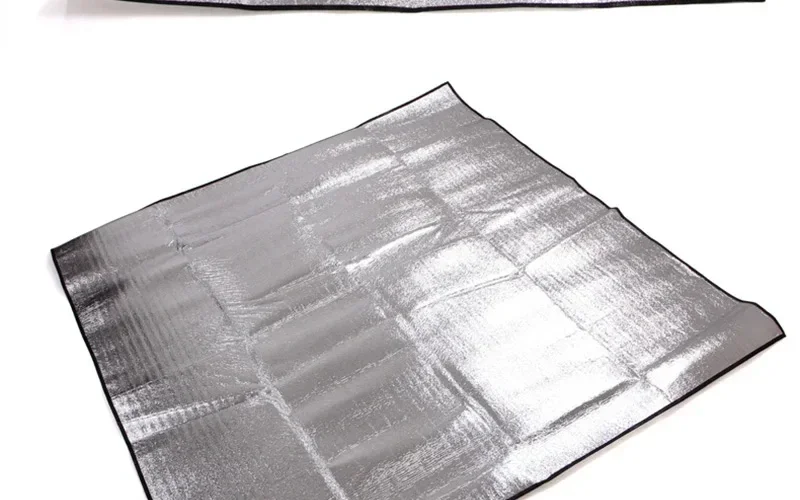 

Camping Mat Foam Foil Blanket Aluminum Insulation Foam Foil Mat Sleeping Pad Thermal Outdoor Tent Footprint Reflecting Heat