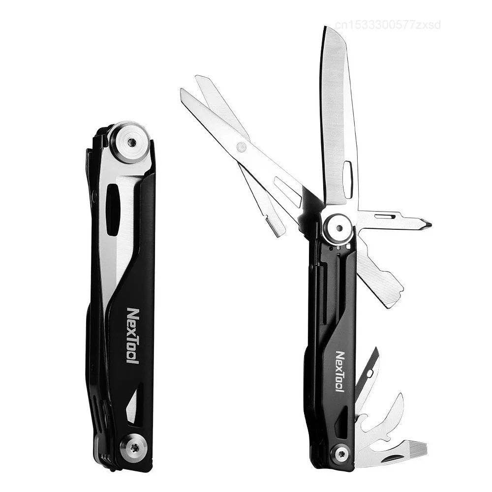 Xiaomi NexTool-cuchillo de bolsillo plegable 12 en 1, herramientas EDC con cerraduras de seguridad, Kit de supervivencia, tijeras de pescado,