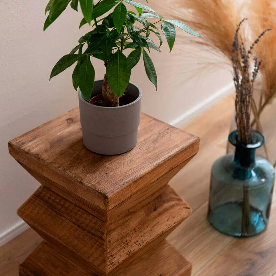 -For Living Room Farmhouse Style Design Small Wooden Natural Stool Chair&