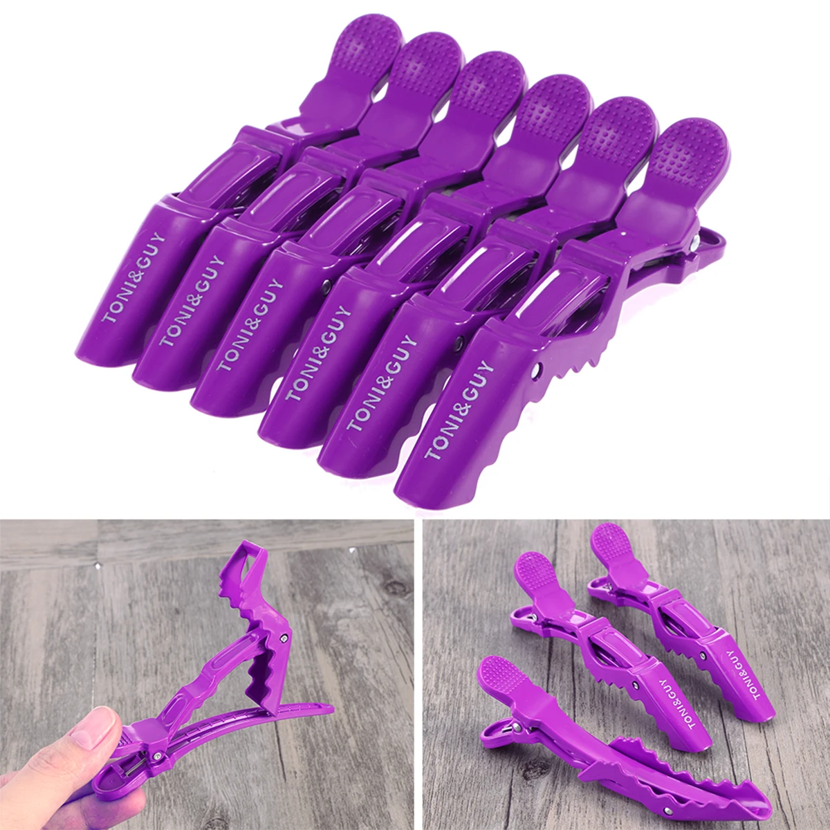

6pcs Hair Clip Hairdressing Clip Hairdressing Crocodile Clip Salon Alligator Haircut Clamp Hairgrip Women Girl Salon Hair Clip